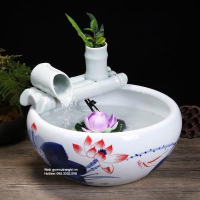 Ang Thả Cá, Thả Hoa Tiểu Cảnh - Trang Trí Phong Thủy Trong Nhà, Sân Vườn